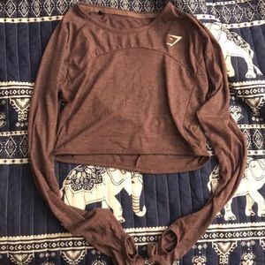 Purple Gymshark Crop Top XS